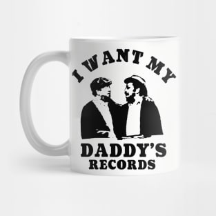 Retro pop art - I Want My Daddy's Records Mug